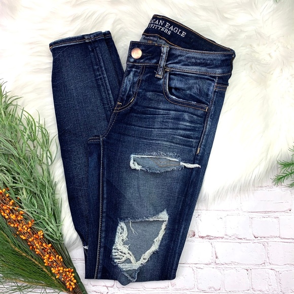 American Eagle Outfitters Denim - 🚫SOLD! 👖NWOTI•AEO🦅•I Destroyed Superlow Jegging
